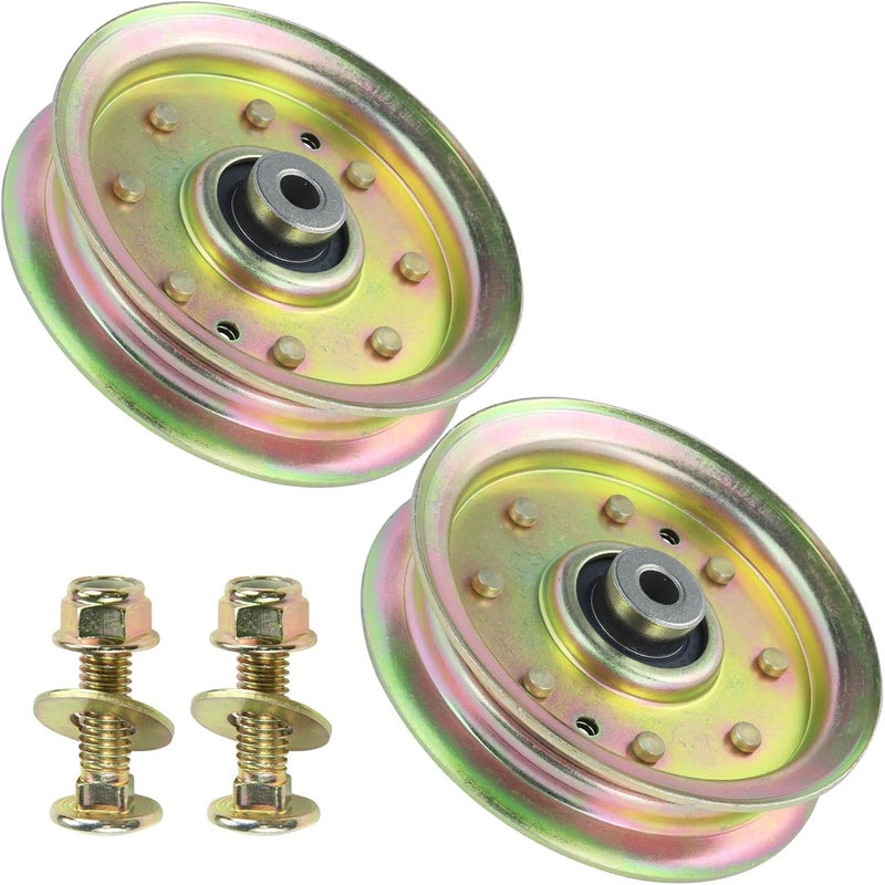 GUSUHAWK 2 Pack 175820 Pulley Replaces Husqvarna 596481401, 532175820, 539107620, Craftsman 175820 for Husqvarna MZ52 MZT52 MZ54 MZ61 MZ6128 MZT61 GTH2548 YTH2448 Z4824, Craftsman GT5000 Lawn Tractors - Image 1